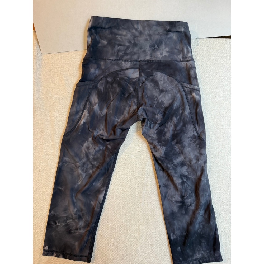 Womens‎ Tie Dye Capris Leggings High Waisted Pockets Athletic - Picture 5 of 5
